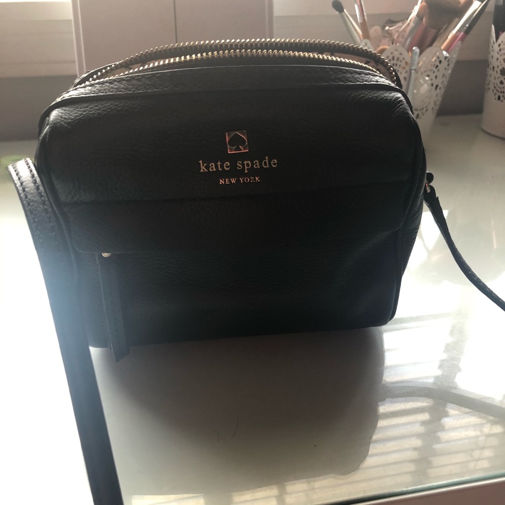 Simple black Kate Spade crossbody